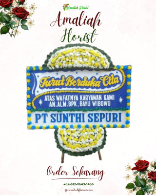 Papan Bunga Duka di Karangpapak