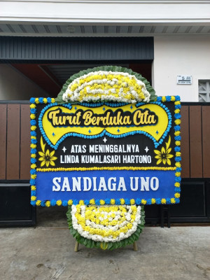 Papan Bunga Duka di Karangpapak